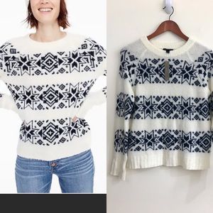 J. Crew Fair Isle Stripe Sweater